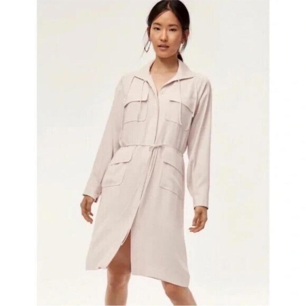 Aritzia Babaton Howitt Utility Trench Dress - Cream - Medium
